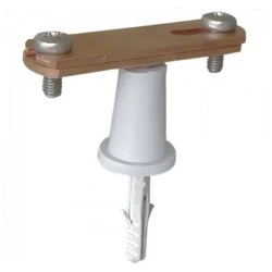 Στήριγμα ταινιών χάλκινο max 40-50x7mm Cu με πλαστικό PA μακρύ L36 αποστάτη για χρήση σε τοιχοποιία , μπετό & εξωτ/κούς χώρους Στήριγμα ταινιών χάλκινο max 40-50x7mm Cu με πλαστικό PA μακρύ L36 αποστάτη για χρήση σε τοιχοποιία , μπετό & εξωτ/κούς χώρους