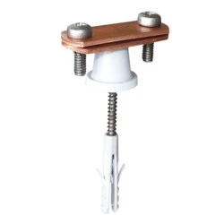 Στήριγμα ταινιών max 30x4mm Cu με πλαστικό PA κοντό L17 αποστάτη για χρήση σε τοιχοποιία ,μπετό & εξωτ/κούς χώρους Στήριγμα ταινιών max 30x4mm Cu με πλαστικό PA κοντό L17 αποστάτη για χρήση σε τοιχοποιία ,μπετό & εξωτ/κούς χώρους
