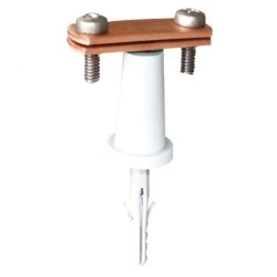 Στήριγμα ταινιών χάλκινο max 30x4mm Cu με μακρύ L36 αποστάτη για χρήση σε τοιχοποιία ,μπετό & εξωτ/κούς χώρους Στήριγμα ταινιών χάλκινο max 30x4mm Cu με μακρύ L36 αποστάτη για χρήση σε τοιχοποιία ,μπετό & εξωτ/κούς χώρους