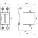 Απαγωγός κρουστικών υπερτάσεων Hakel® HSA-275/1+1 M  SPD T2+T3