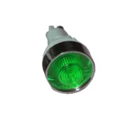 Ενδεικτικό βιδωτό πράσινο Φ12mm 230V με κλέμμα & ροδέλα
