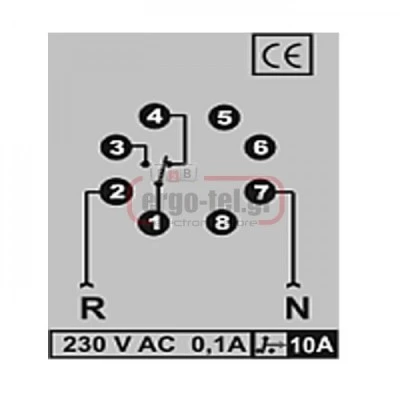 Επιτηρητής τάσης KRONOS R+N VOLTAGE R+N CONTROL μονοφασικός ρυθμιζόμενος 230V