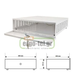 Kit βάσεων στήριξης μεταλλικού ερμαρίου κάτω από την επιφάνεια γραφείου PULSAR AWO445BR