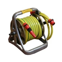 Φορητό πλαστικό καρούλι mini με λάστιχο 1/2 inch 17m