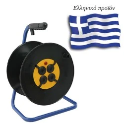 Μπαλαντέζα πλαστική κενή χωρίς καλώδιο με 4 πρίζες σούκο, λυχνία & πώμα ασφαλείας