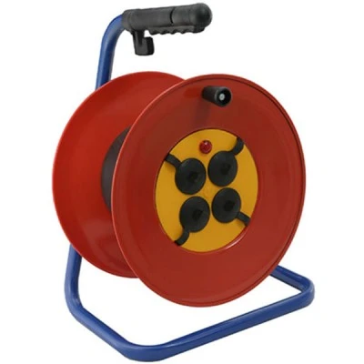Μπαλαντέζα κενή μεταλλική χωρίς καλώδιο με 4 πρίζες σούκο, λυχνία και πώμα ασφαλείας Μπαλαντέζα κενή μεταλλική χωρίς καλώδιο με 4 πρίζες σούκο, λυχνία και πώμα ασφαλείας