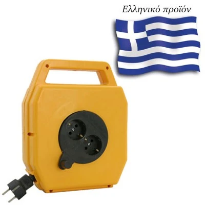 Μπαλαντέζα κλειστού τύπου με καλώδιο 10μ 3x1,5mm² με δύο πρίζες σούκο 250V -16A