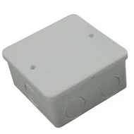 Κουτί διακλάδωσης 8x8x4cm εξωτερικών ηλεκτρολογικών εγκαταστάσεων στεγανό IP 44 λευκό
