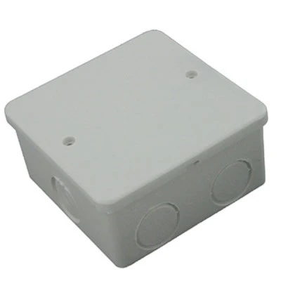 Κουτί διακλάδωσης 8x8x4cm εξωτερικών ηλεκτρολογικών εγκαταστάσεων στεγανό IP 44 λευκό