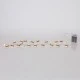 20 mini led Άγιος Βασίλης με αεροπλάνο με θερμό λευκό φως, μπαταρία 3xΑΑ, χρονοδιακόπτη & ασημί χάλκινο καλώδιο  IP20