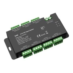Spi spliter για pixel PRO''sa6'' 1 ομάδα σε 6 ομάδες 5-24VDC