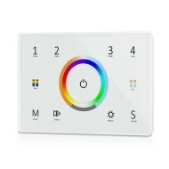 Χειριστήριο Dmx master/rf χωνευτό "t15(it)'' μονόχρωνο/cct/rgb/rgbw/rgb+cct 100-240VAC με 4 διαδρομές