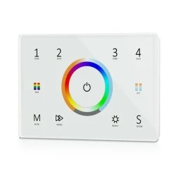 Χειριστήριο Dmx master/rf χωνευτό "t15(it)'' μονόχρωνο/cct/rgb/rgbw/rgb+cct 100-240VAC με 4 διαδρομές