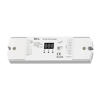 Controller SPI RF pixel ελεγκτής SC-L 2 εξόδων 5-24VDC IP20 για έλεγχο ταινιών LED