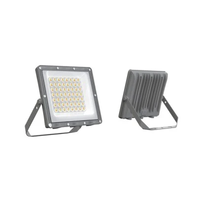 Προβολέας LED SMD 50W 3CCT (3000K-4000K-6500K) IP66 Μαύρος με Καλώδιο 60cm PLUS