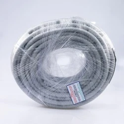 Eurolamp σωλήνας σπιράλ μεσαίου τύπου 750N Φ25 halogen free fire resistant RAL 7035 (HF3 025)