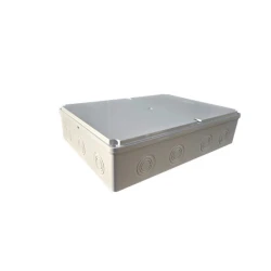 Μπουάτ εξωτερικό 380x280x90mm IP65 IK10 ABS γκρι (RAL 7035) με βίδες