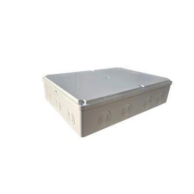 Μπουάτ εξωτερικό 380x280x90mm IP65 IK10 ABS γκρι (RAL 7035) με βίδες Μπουάτ εξωτερικό 380x280x90mm IP65 IK10 ABS γκρι (RAL 7035) με βίδες