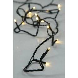 192 led σε σειρά θερμό λευκό μπαταρίας 3xΑΑ display box,με 8 προγράμματα & μνήμη, χρονοδιακόπτη & πράσινο pvc καλώδιο IP44