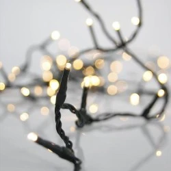 480 led λαμπάκια χριστουγεννιάτικα σειρά σε θερμό φως σταθερό με πράσινο καλώδιο pvc και 31v μετασχηματιστή ip44