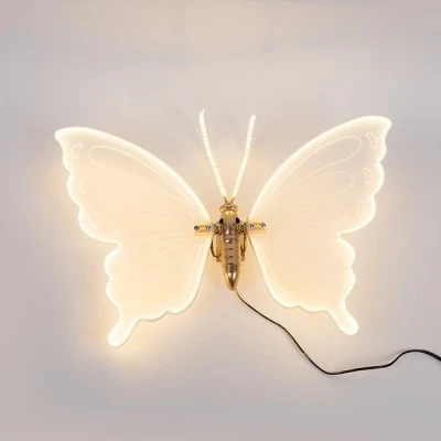 Πεταλούδα φωτιζόμενη 60cm με 120 led/m σε θερμό λευκό φως με 24v μετασχηματιστή & προέκταση 3m IP44