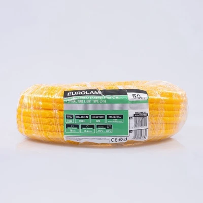 Σωλήνας σπιράλ ελαφρού τύπου 320N Φ16 halogen free RAL 1023, κίτρινος
