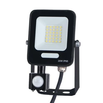 Προβολέας led 20W smd 4000K plus ενδιάμεσο φως 2400lm με περιστρεφόμενο ανιχνευτή κίνησης μαύρος στεγανός IP54 Προβολέας led 20W smd 4000K plus ενδιάμεσο φως 2400lm με περιστρεφόμενο ανιχνευτή κίνησης μαύρος στεγανός IP54