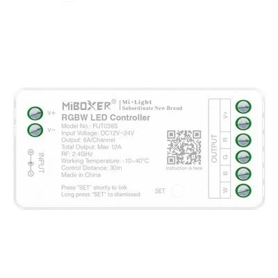 Ασύρματο controller RGBW RF 12-24V 6A max 288W IP20 για led ταινίες
