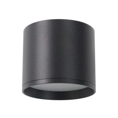 Σποτ επίτοιχο LED αλουμίνιου σε μαύρο χρώμα 10W με δυνατότητα επιλογής απόχρωσης φωτός 3CCT d100xh86cm