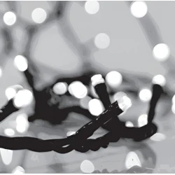 1500 LED πυκνή σειρά 3mm με μετασχηματιστή 31V, 8 προγράμματα και μνήμη, πράσινο καλώδιο PVC, θερμό λευκό φως ανά 2cm, παροχή 3m IP44 Roll Pack