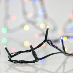 280 led λαμπάκια σε σειρά χρωματιστό φως με 8 προγράμματα, 2 επεκτάσεις έως 5 σετ & πράσινο pvc καλώδιο IP44 χωρίς μετασχηματιστή xωρίς προέκταση παροχής 