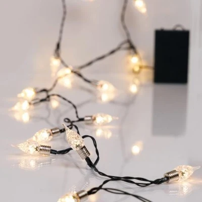 20 led σε σειρά vintage διακοσμητικό σε θερμό λευκό φως, μπαταρία 3xΑΑ, χρονοδιακόπτη & πράσινο pvc καλώδιο IP20 20 led σε σειρά vintage διακοσμητικό σε θερμό λευκό φως, μπαταρία 3xΑΑ, χρονοδιακόπτη & πράσινο pvc καλώδιο IP20
