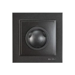 Ροοστάτης-Dimmer led 500W σε μαύρο χρώμα χωνευτός 