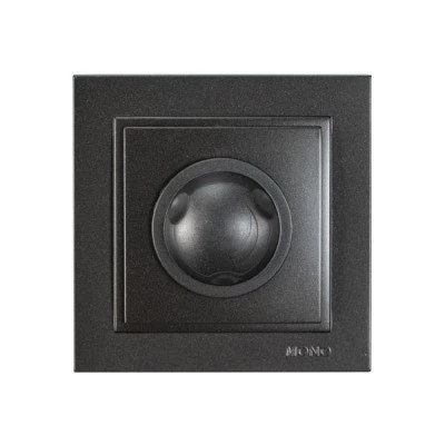 Ροοστάτης-Dimmer led 500W σε μαύρο χρώμα χωνευτός 
