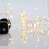 100 Mini LED σε σειρά με Μετασχηματιστή, 8 Προγράμματα & Μνήμη, Θερμό Λευκό ανα 10cm, IP44 , προέκταση παροχής 5m 100 Mini LED σε σειρά με Μετασχηματιστή, 8 Προγράμματα & Μνήμη, Θερμό Λευκό ανα 10cm, IP44 , προέκταση παροχής 5m