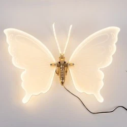 Πεταλούδα φωτιζόμενη 100cm με 120 led/m σε θερμό λευκό φως με 24v μετασχηματιστή & προέκταση 3m IP44