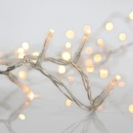 200 θερμά led σε βροχή με δυνατότητα επέκτασης διάφανο καλώδιο pvc και μετασχηματιστή 31v 600x70cm IP44