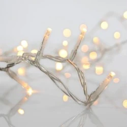 200 θερμά led σε βροχή με δυνατότητα επέκτασης διάφανο καλώδιο pvc και μετασχηματιστή 31v 600x70cm IP44
