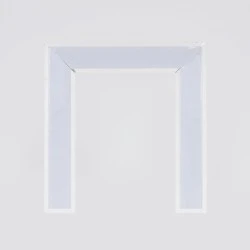 Λευκό γραμμικό φωτιστικό σε σχήμα "Π" 100X70X100cm 94,9W με ενδιάμεσο φως 4000K 24V από αλουμίνιο IP40