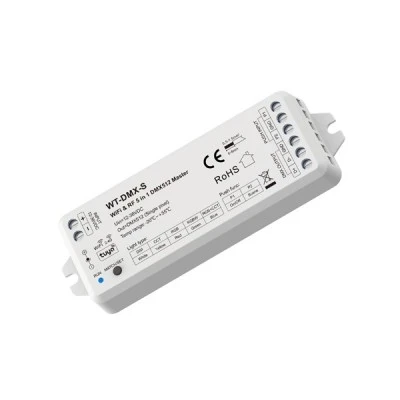 Controller Dmx512 master ''wt-dmx-s'' μονόχρωμο/cct/rgb/rgbw/rgb+cct 12-36VDC/1-5ch