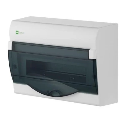 Πίνακας εξωτερικός πλαστικός green 1x12+2 (pe+n) 400V με πόρτα IP40