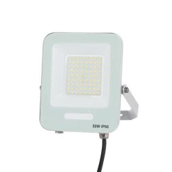 Προβολέας led smd 50W ψυχρό φως 6500K 160-265V plus 6000lm λευκό χρώμα στεγανός IP66