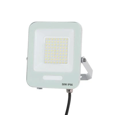Προβολέας led smd 50W ψυχρό φως 6500K 160-265V plus 6000lm λευκό χρώμα στεγανός IP66