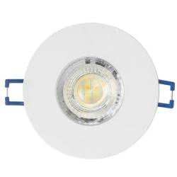 Σποτ χωνευτό στεγανό σταθερό PLUS 3-5-7W SMD2835 3CCT IP54 φ90 λευκό