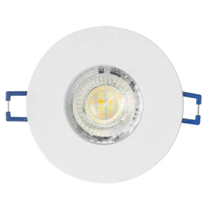 Σποτ χωνευτό στεγανό σταθερό PLUS 3-5-7W SMD2835 3CCT IP54 φ90 λευκό