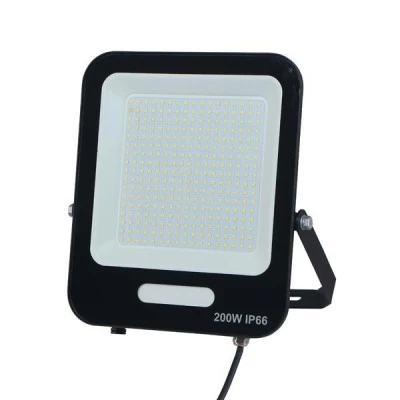 Προβολέας led smd 200W με ενδιάμεσο φως 4000Κ 24000lm μαύρο χρώμα στεγανός IP66 plus