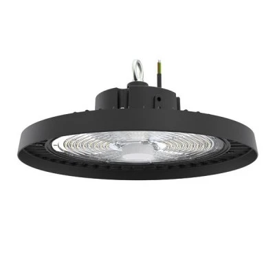 Καμπάνα βιομηχανική LED SMD UFO 220-240V 120-150-200W 4000k ενδιάμεσο χρώμα φωτός σε μαύρο χρώμα 