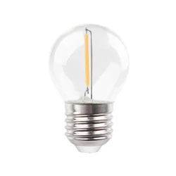 Λάμπα led σφαιρική G45 filament 1W  E27 θερμό χρώμα φωτ΄΄ος 3000k 220-240V
