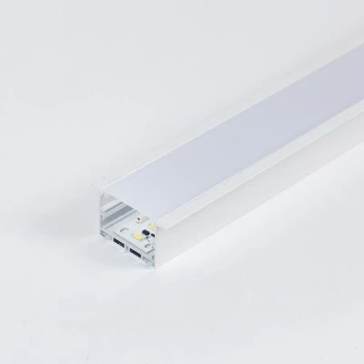 Φωτιστικό γραμμικό 40cm 35-40V χωνευτό 15W 5200lm με θερμό φως 3000K 50x30 λευκό χρώμα PVC
