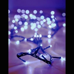 100 LED λαμπάκια 5mm Λευκό με πράσινο καλώδιο & IP20 μήκος 5.2m με Πρόγραμμα